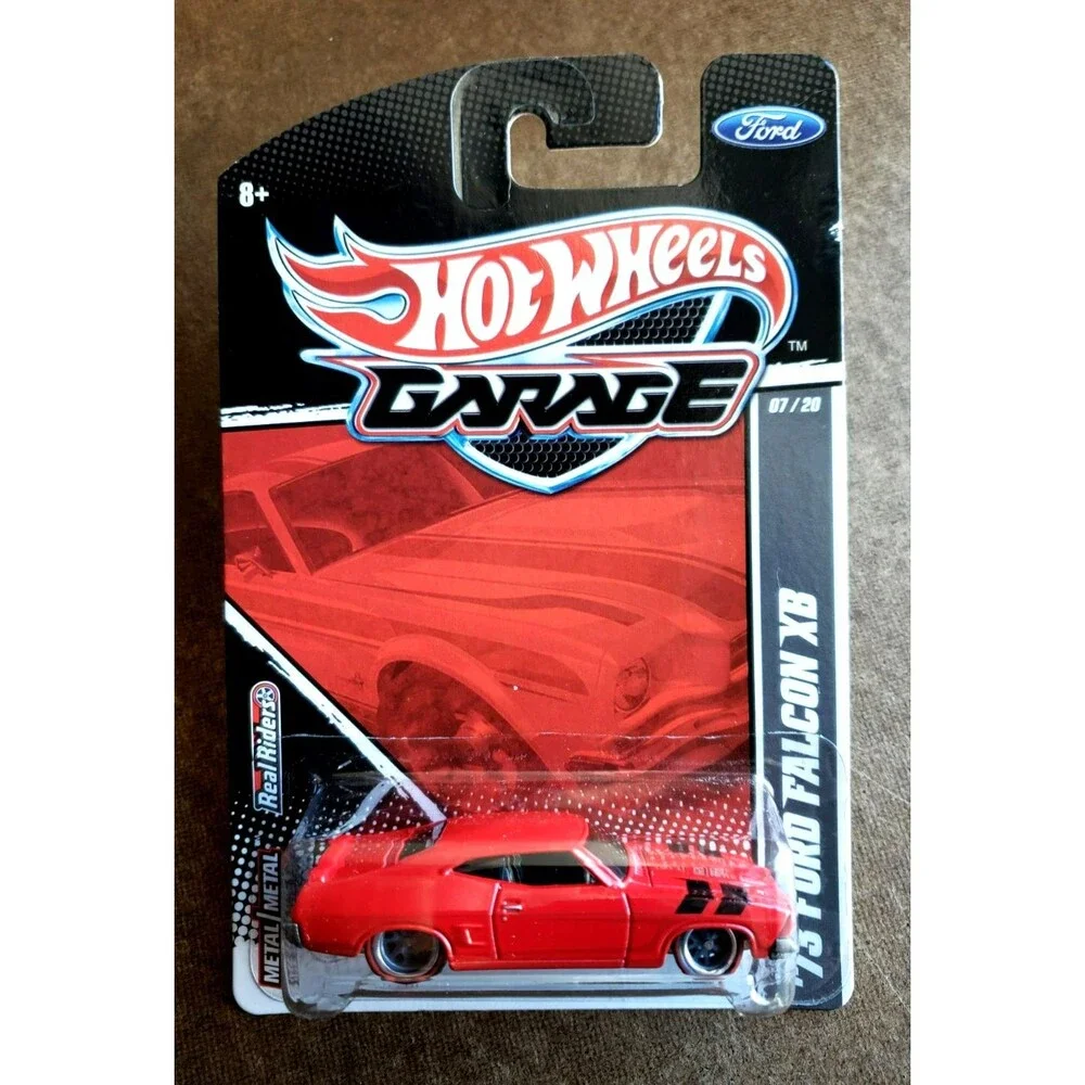2011 Hot Wheels GARAGE SERIES FORD '73 FORD FALCON XB Red #7/20 REAL RIDERS 10SP